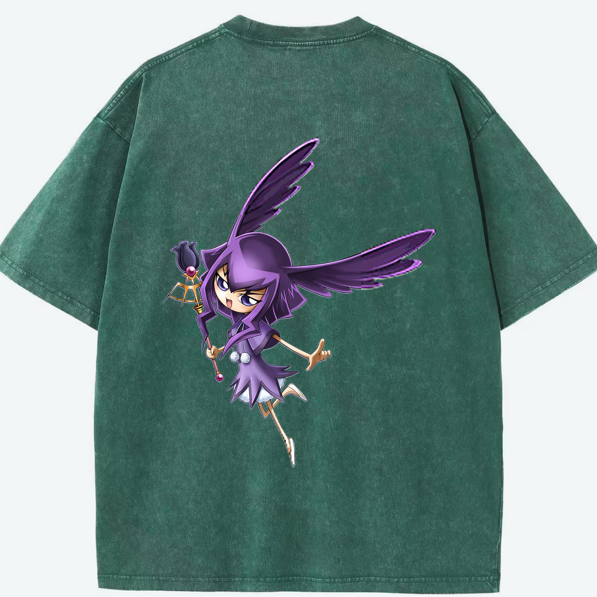 （画像用） 遊☆戯☆王 Yu-Gi-Oh! 綿100% ヴィンテージ風 半袖Tシャツ（背面プリント）